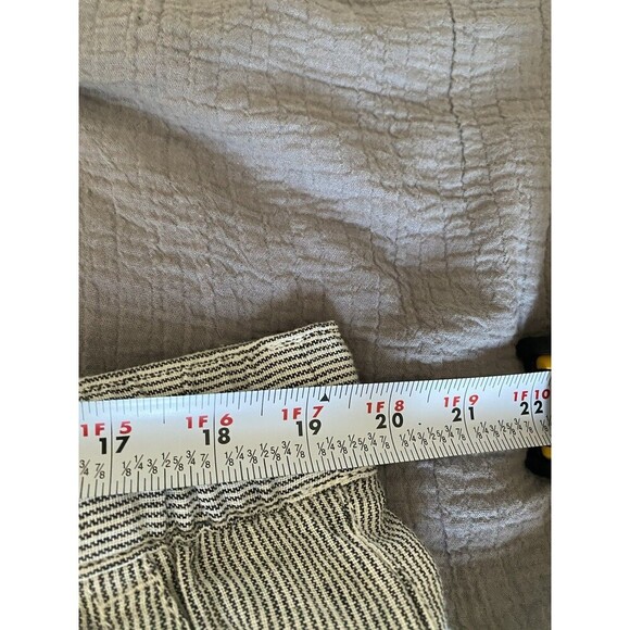 Gap Easy Pant Linen Blend in Off White Stripe Women’s Size XL - Picture 8 of 9